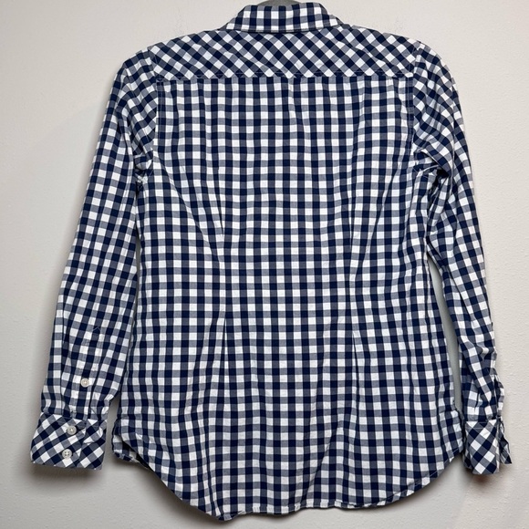 Vineyard Vines Women’s 2 Gingham Button Down Long Sleeve Logo Preppy Classic Top - Picture 2 of 6